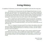 Irving Surname History